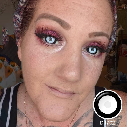 Black And White Mini Sclera Contacts