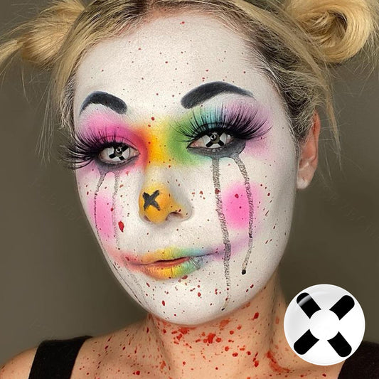 Black And White Cross Contacts