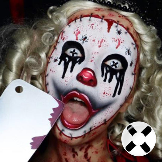 Black And White Cross Contacts