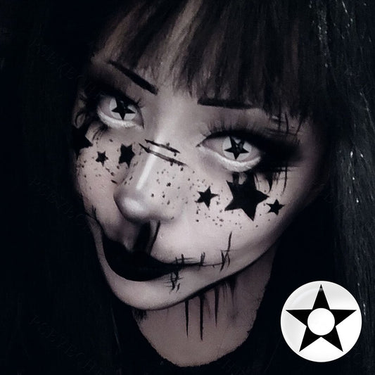 White Pentagram Contacts