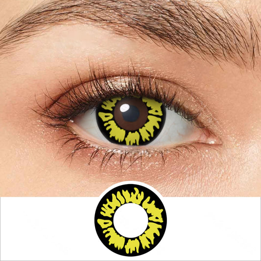 Yellow Wolf Eye Contacts - PsEYEche