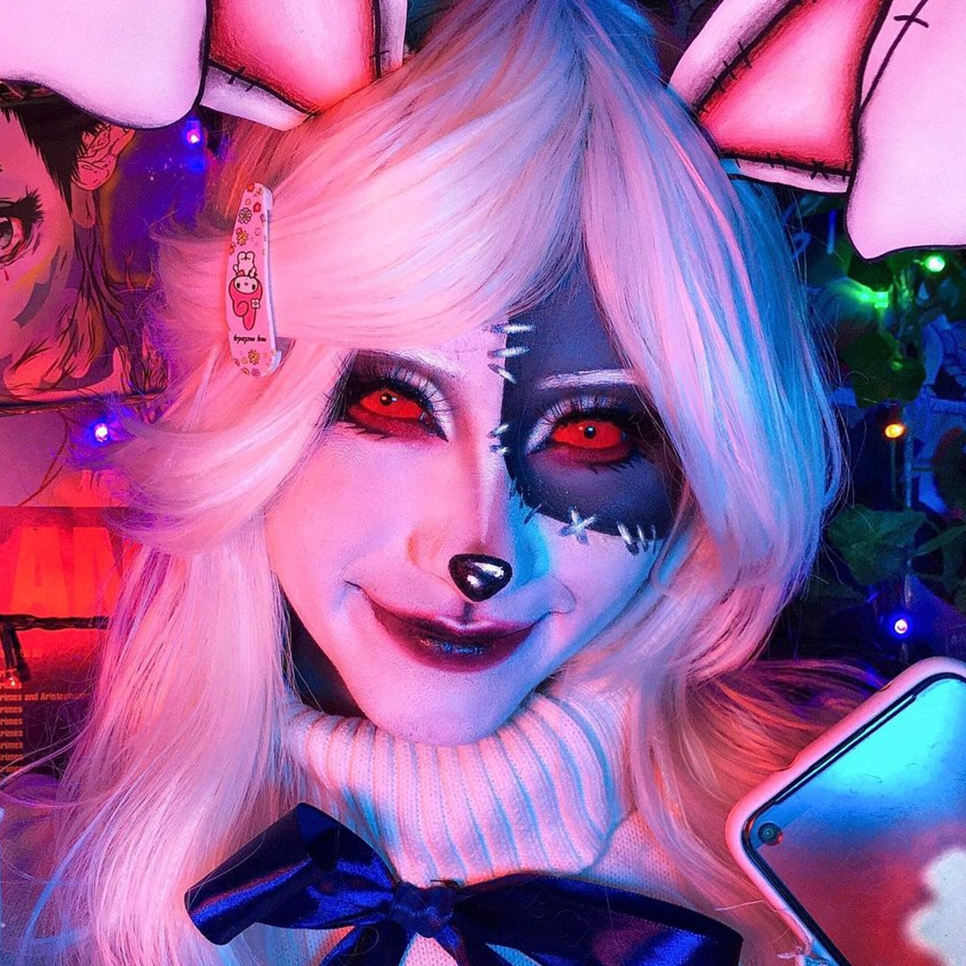 All Red Sclera Contacts - PsEYEche