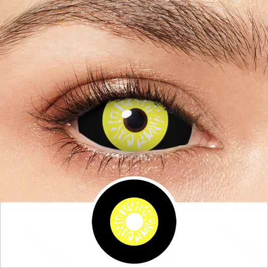 Black And Yellow Sclera Contacts