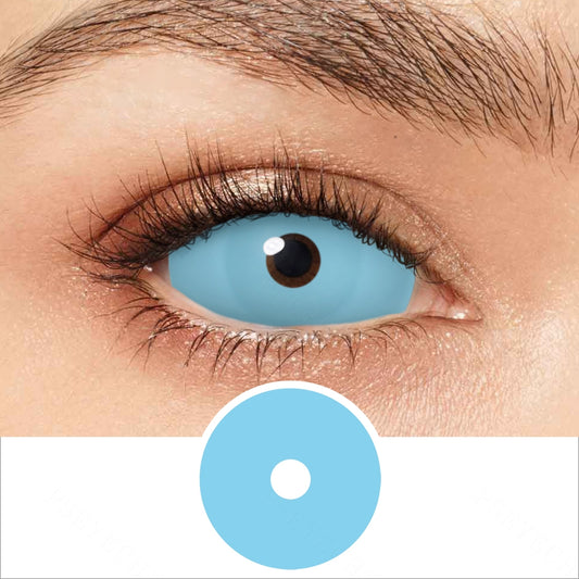 Bright Blue Sclera Contacts