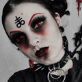 Red and Black Sclera Contacts
