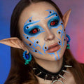 Jigsaw Black And Red Sclera Contacts