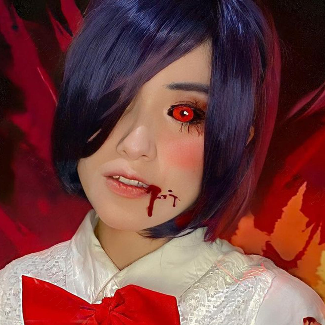 Tokyo Ghoul Black Ring Red Iris Sclera Contacts - PsEYEche