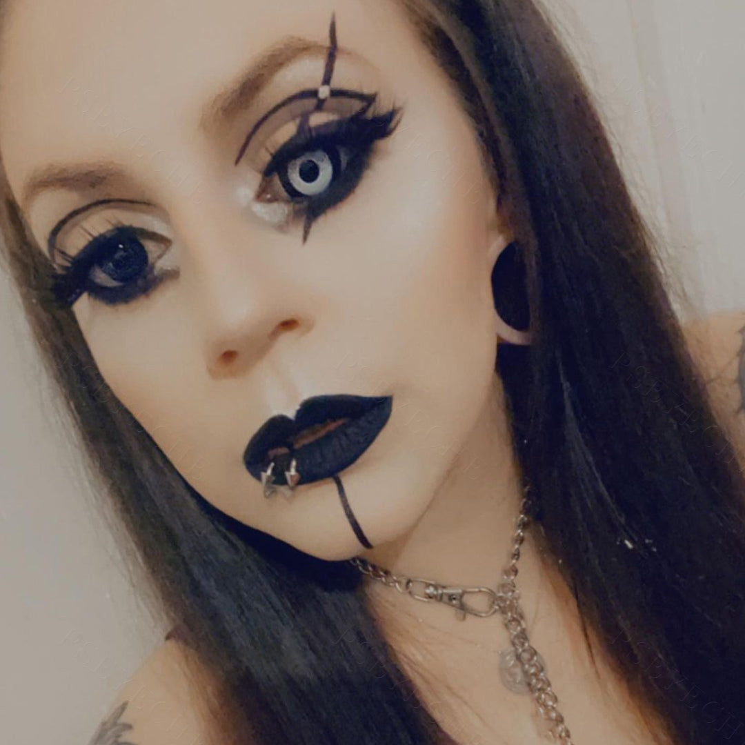 Neckle RAY セリュタリュン 美容デバイス Black And White Mini Sclera Contacts - PsEYEche