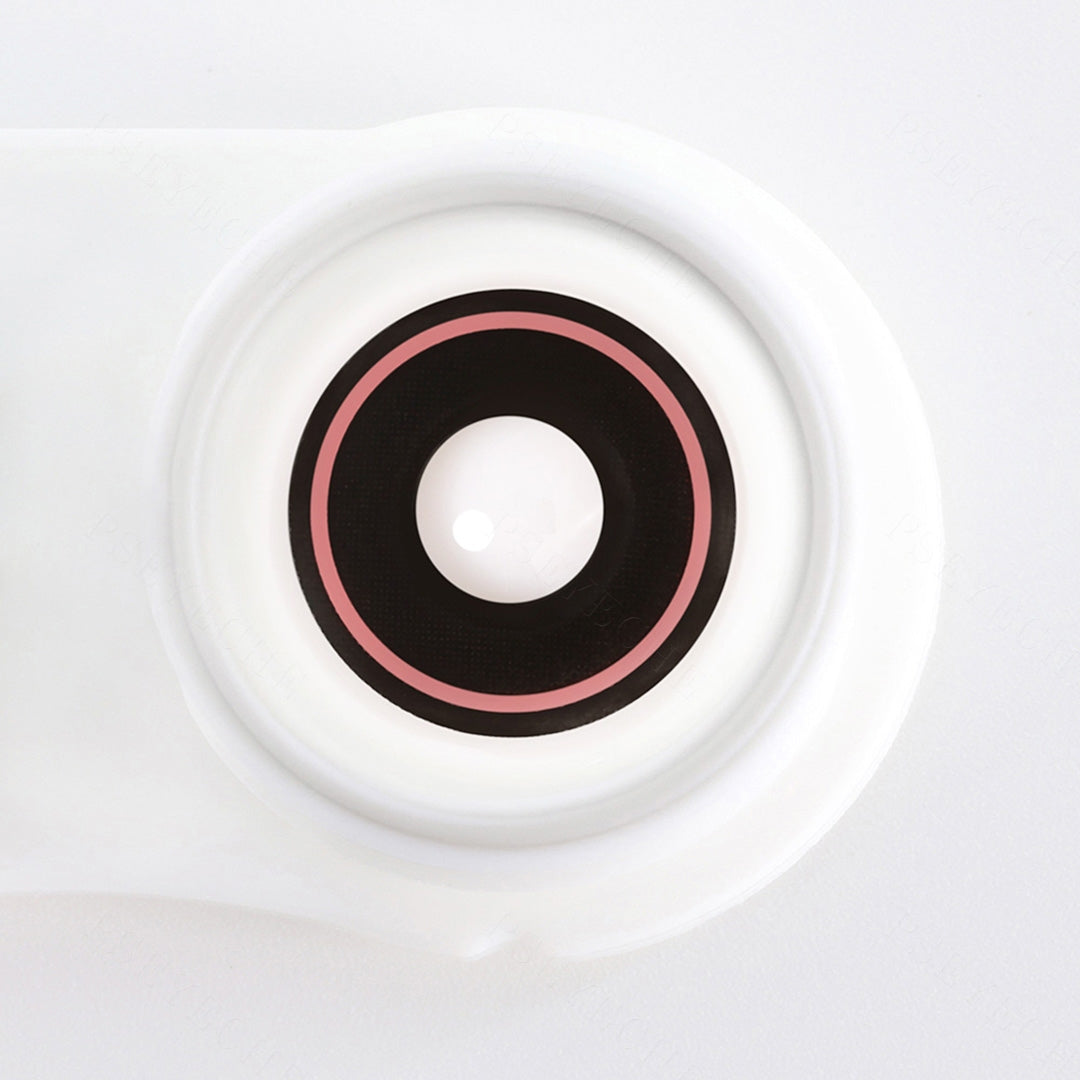 Pink Rim Contact Lenses