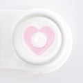 Pink Heart Contact Lenses