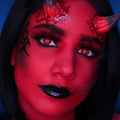 Red Mesh Contacts