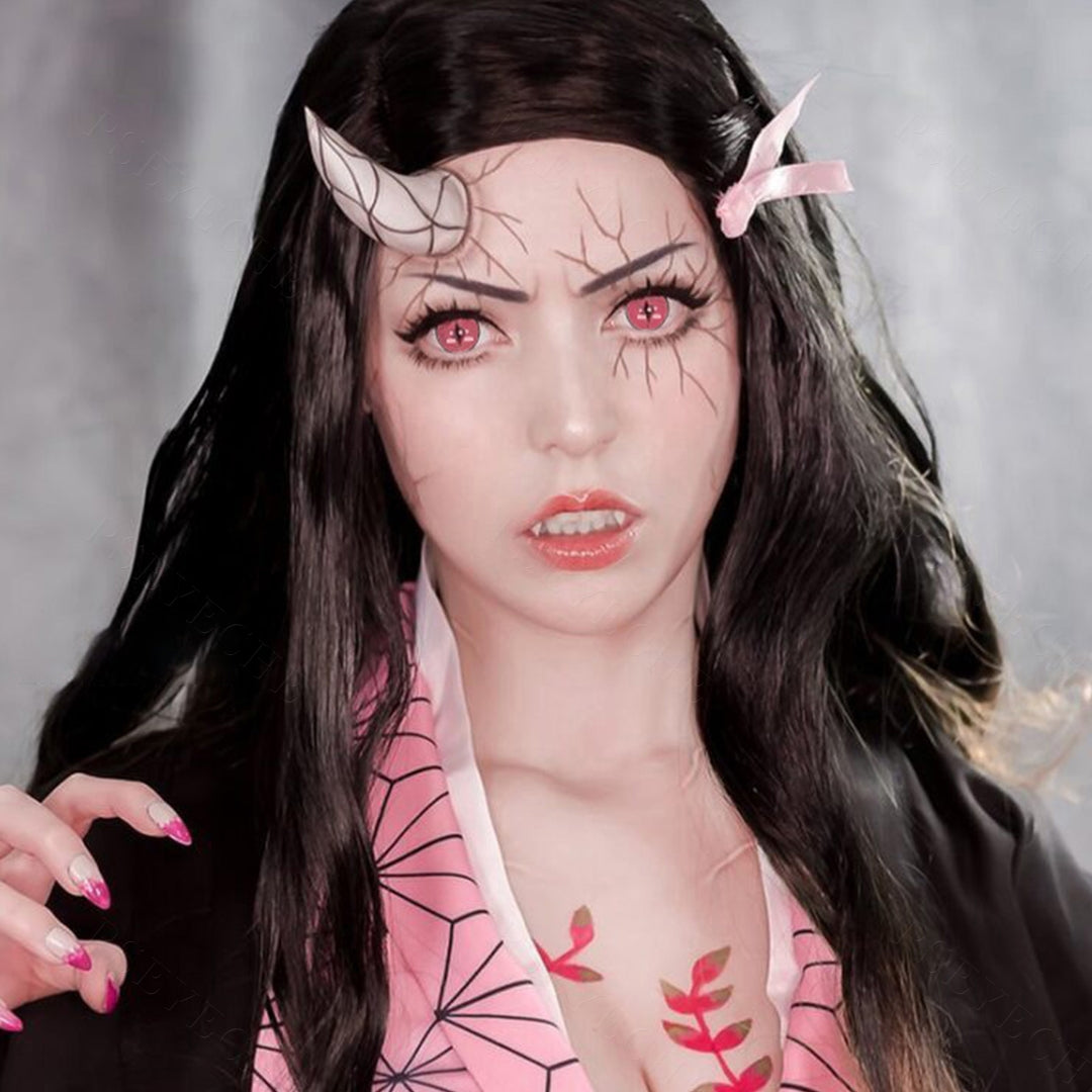 Demon Slayer Nezuko Demon Eyes Cosplay Contacts PsEYEche