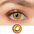 Red Yellow Burst Contacts