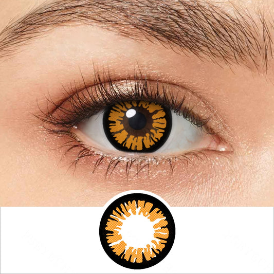 Glamor Orange Contact Lenses