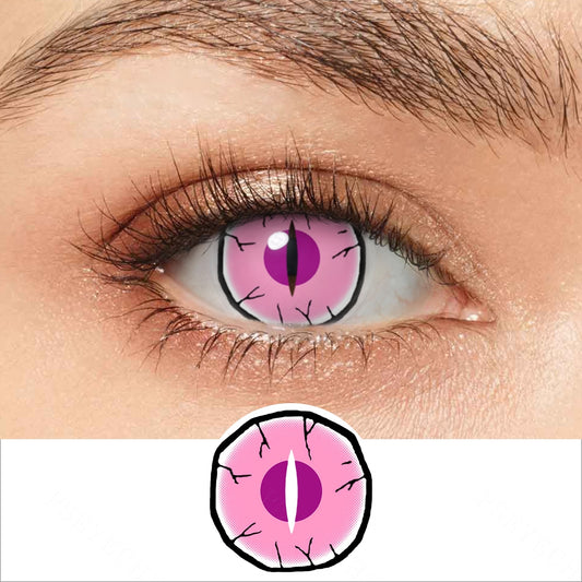 Pink Nezuko Demon Eye Contacts