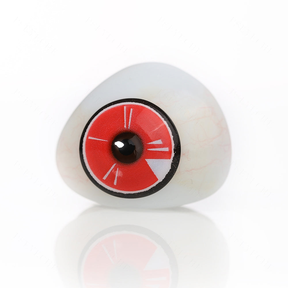 Red Target Mini Sclera Contacts - PsEYEche