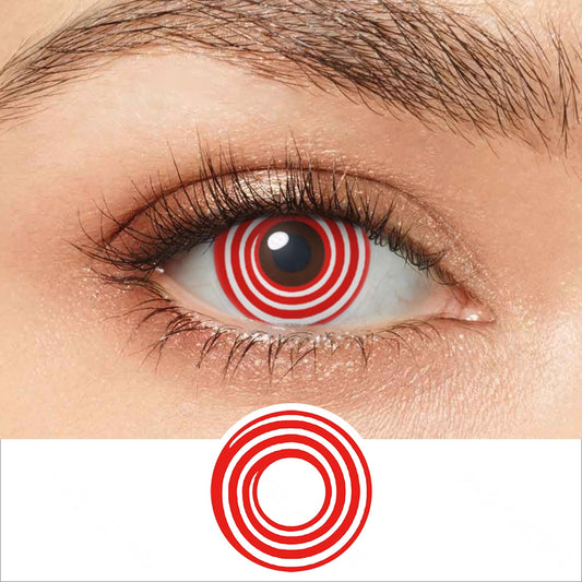 Red Spiral Contacts - PsEYEche