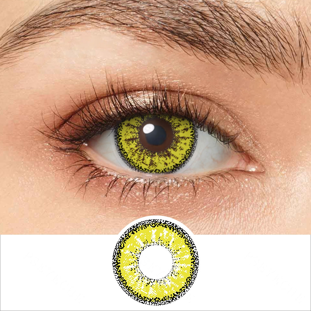 Dolly Eye Yellow Contacts - PsEYEche