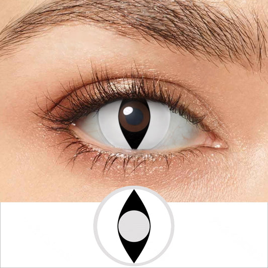 White Cat Eye Contacts - PsEYEche