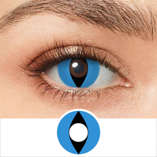 Blue Cat Eye Contacts - PsEYEche