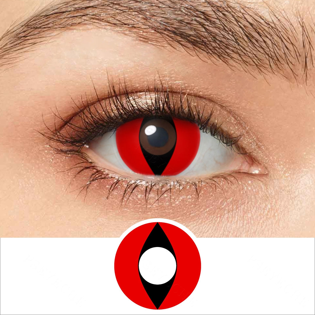 Red Cat Eye Contacts - PsEYEche