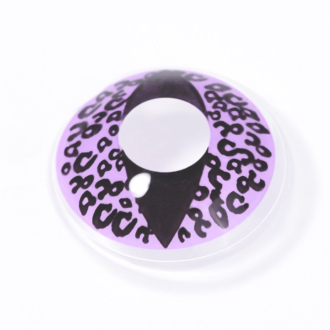 Violet Cheetah Cat Eye Contacts - PsEYEche