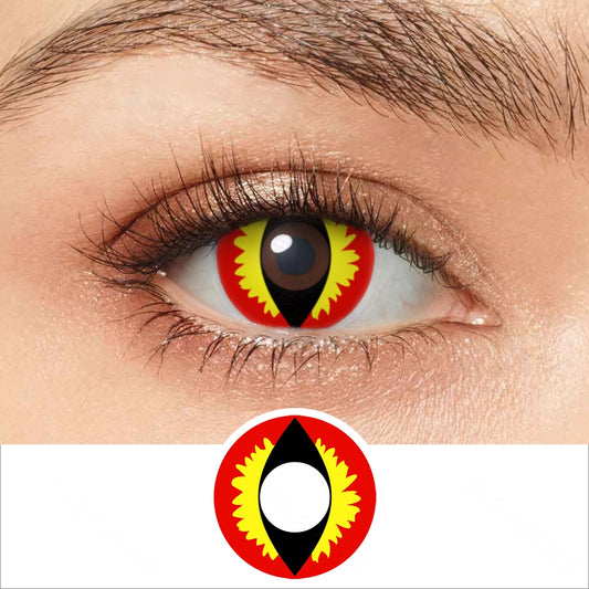 Red Lizard Eyes Contacts - PsEYEche