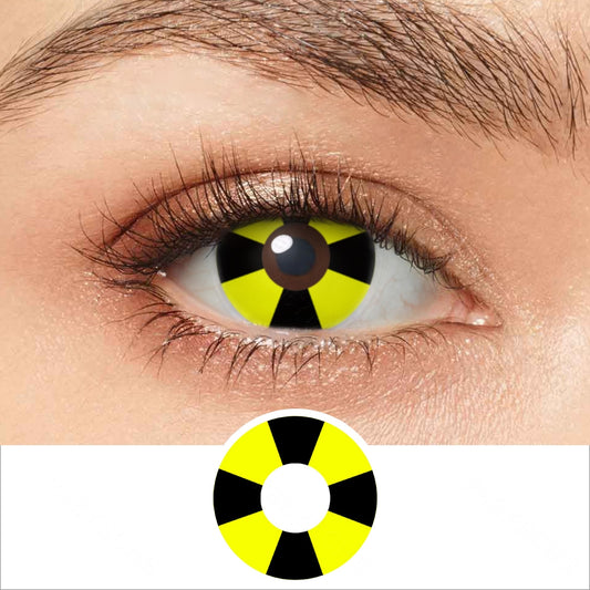 Yellow BioHazard Contacts - PsEYEche