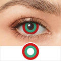 Red And Green Circle Contacts - PsEYEche