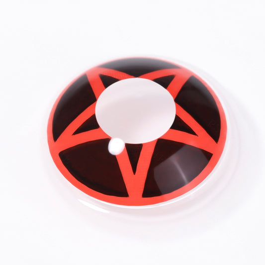 Black Red Pentagram Contacts - PsEYEche