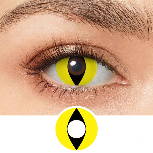 Yellow Cat Eye Contacts - PsEYEche